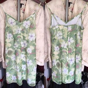 XOXO Green Floral Mini Dress